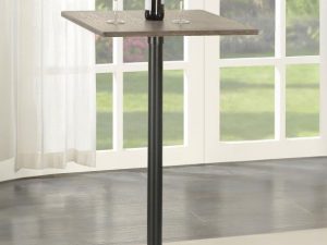 Cavalier Square 24-inch Pub Height Bistro Bar Table Dark Elm