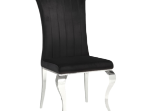 Carone Chairs Black or Gray with Chrome