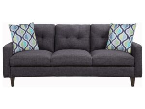 Watsonville Upholstered Track Arm Tufted Sofa Grey