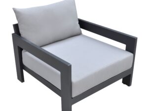 Renava Wake - Modern Charcoal Outdoor Lounge Chair