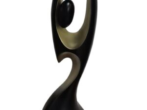 Modrest Abstract Woman Modern Black + Gold Sculpture