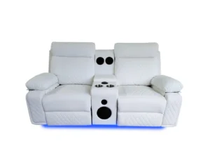BALTIMORE POWER RECLINER LOVESEAT WHITE