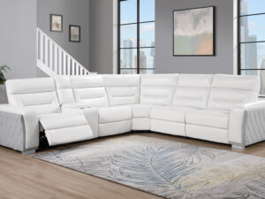 U2682 White Blanche/Gray Sectional